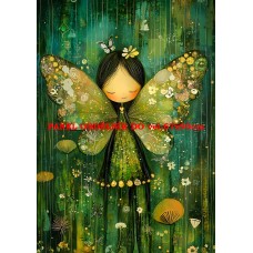 Látkový panel  kolekce ZELENÁ VÍLÍ POHÁDKA  494-162