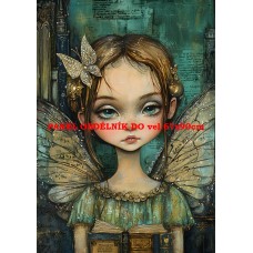 Látkový panel  kolekce ZELENÁ VÍLÍ POHÁDKA  494-163