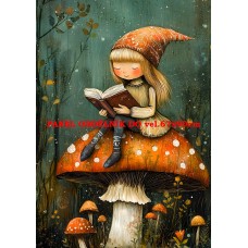 Látkový panel  kolekce ZELENÁ VÍLÍ POHÁDKA  494-167