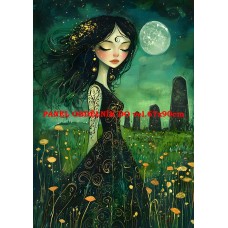 Látkový panel  kolekce ZELENÁ VÍLÍ POHÁDKA  494-169