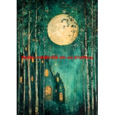 Látkový panel  kolekce ZELENÁ VÍLÍ POHÁDKA  494-177