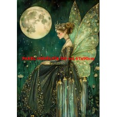 Látkový panel  kolekce ZELENÁ VÍLÍ POHÁDKA  494-178