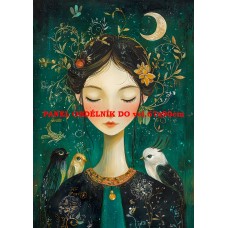 Látkový panel  kolekce ZELENÁ VÍLÍ POHÁDKA  494-179