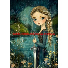 Látkový panel  kolekce ZELENÁ VÍLÍ POHÁDKA  494-18