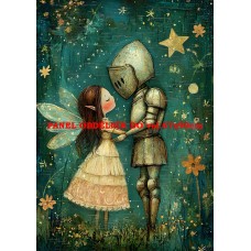 Látkový panel  kolekce ZELENÁ VÍLÍ POHÁDKA  494-189