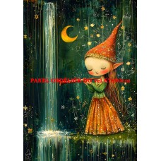 Látkový panel  kolekce ZELENÁ VÍLÍ POHÁDKA  494-191