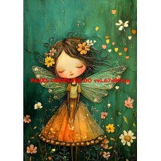 Látkový panel  kolekce ZELENÁ VÍLÍ POHÁDKA  494-201