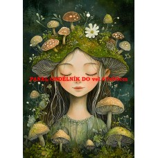 Látkový panel  kolekce ZELENÁ VÍLÍ POHÁDKA  494-214