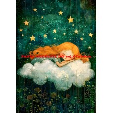 Látkový panel  kolekce ZELENÁ VÍLÍ POHÁDKA  494-217