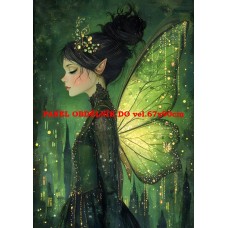 Látkový panel  kolekce ZELENÁ VÍLÍ POHÁDKA  494-226