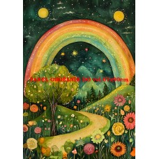 Látkový panel  kolekce ZELENÁ VÍLÍ POHÁDKA  494-23