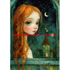 Látkový panel  kolekce ZELENÁ VÍLÍ POHÁDKA  494-36