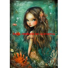 Látkový panel  kolekce ZELENÁ VÍLÍ POHÁDKA  494-46