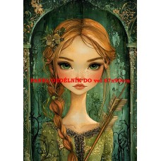 Látkový panel  kolekce ZELENÁ VÍLÍ POHÁDKA  494-53