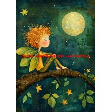 Látkový panel  kolekce ZELENÁ VÍLÍ POHÁDKA  494-57