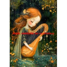 Látkový panel  kolekce ZELENÁ VÍLÍ POHÁDKA  494-59