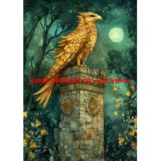 Látkový panel  kolekce ZELENÁ VÍLÍ POHÁDKA  494-7