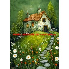 Látkový panel  kolekce ZELENÁ VÍLÍ POHÁDKA  494-73