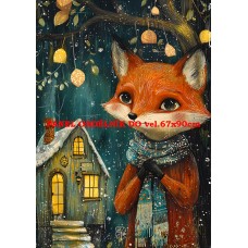 Látkový panel  kolekce ZELENÁ VÍLÍ POHÁDKA  494-74