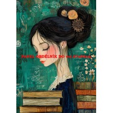 Látkový panel  kolekce ZELENÁ VÍLÍ POHÁDKA  494-77