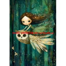 Látkový panel  kolekce ZELENÁ VÍLÍ POHÁDKA  494-81