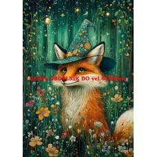 Látkový panel  kolekce ZELENÁ VÍLÍ POHÁDKA  494-90