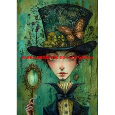 Látkový panel  kolekce ZELENÁ VÍLÍ POHÁDKA  494-91