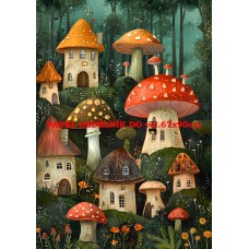 Látkový panel  kolekce ZELENÁ VÍLÍ POHÁDKA  494-95