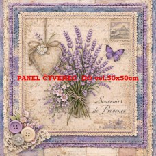 Látkový panel  kolekce DENIM LACE LAVENDER 497-655