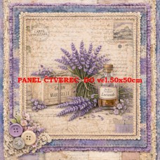 Látkový panel  kolekce DENIM LACE LAVENDER 497-656