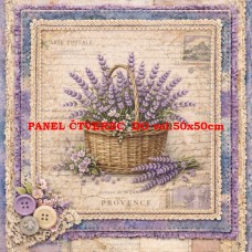 Látkový panel  kolekce DENIM LACE LAVENDER 497-657