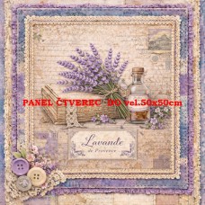 Látkový panel  kolekce DENIM LACE LAVENDER 497-659