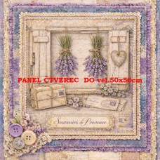Látkový panel  kolekce DENIM LACE LAVENDER 497-660
