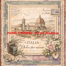 Látkový panel  kolekce DENIM LACE CITIES  497-667