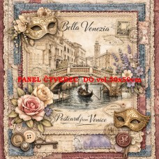 Látkový panel  kolekce DENIM LACE CITIES  497-668