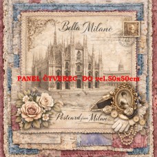 Látkový panel  kolekce DENIM LACE CITIES  497-672