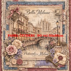 Látkový panel  kolekce DENIM LACE CITIES  497-673