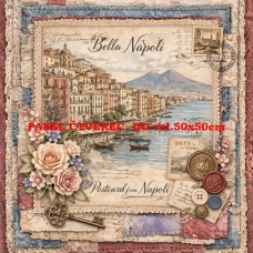 Látkový panel  kolekce DENIM LACE CITIES  497-674