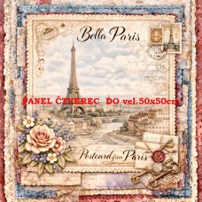 Látkový panel  kolekce DENIM LACE CITIES  497-678