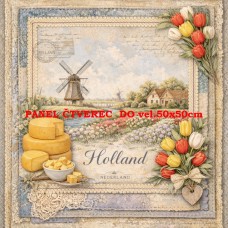 Látkový panel  kolekce DENIM LACE CITIES  497-684