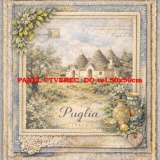 Látkový panel  kolekce DENIM LACE CITIES  497-694