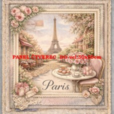 Látkový panel  kolekce DENIM LACE CITIES  497-702