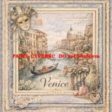 Látkový panel  kolekce DENIM LACE CITIES  497-704