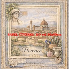 Látkový panel  kolekce DENIM LACE CITIES  497-706