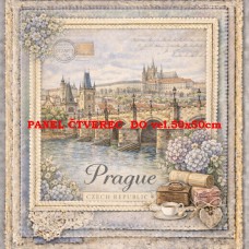 Látkový panel  kolekce DENIM LACE CITIES  497-708