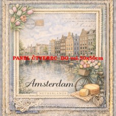 Látkový panel  kolekce DENIM LACE CITIES  497-709