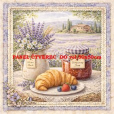 Látkový panel  kolekce DENIM LACE PROVANCE  497-715 