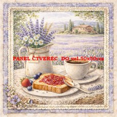 Látkový panel  kolekce DENIM LACE PROVANCE  497-717 