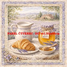 Látkový panel  kolekce DENIM LACE PROVANCE  497-720 