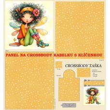 PANEL NA CROSSBODY TAŠTIČKU S KLÍČENKOU  / 511d-135